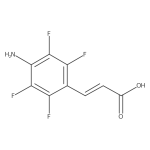 Cinnamic acid, 4-amino-2,3,5,6-tetrafluoro-, (E)- Structure