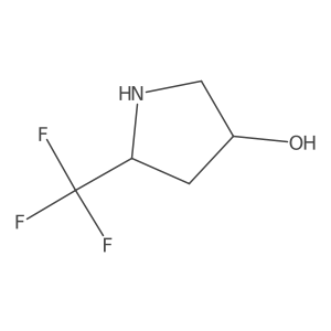 5-(Trifluoromethyl)pyrrolidin-3-ol结构式