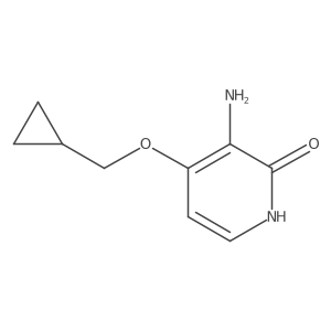 3-Amino-4-(cyclopropylmethoxy)pyridin-2-ol结构式