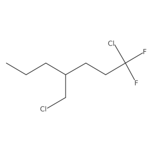 1-Chloro-4-(chloromethyl)-1,1-difluoroheptane Structure