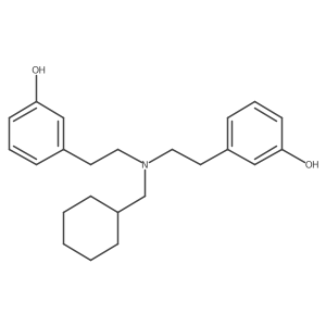 3,3'-(((Cyclohexylmethyl)azanediyl)bis(ethane-2,1-diyl))diphenol Structure