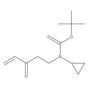 tert-butyl N-cyclopropyl-N-(3-oxopent-4-en-1-yl)carbamate Structure