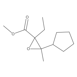 Methyl 3-cyclopentyl-2-ethyl-3-methyloxirane-2-carboxylate Structure