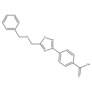 4-{5-[(Benzyloxy)methyl]-1,2,4-oxadiazol-3-yl}benzoic acid结构式