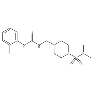 N,N-dimethyl-4-((3-(o-tolyl)ureido)methyl)piperidine-1-sulfonamide Structure