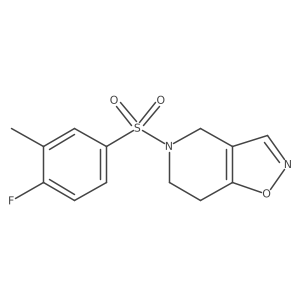 5-((4-Fluoro-3-methylphenyl)sulfonyl)-4,5,6,7-tetrahydroisoxazolo[4,5-c]pyridine结构式