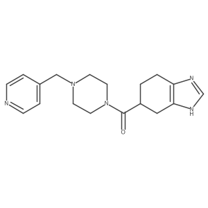 (4-(pyridin-4-ylmethyl)piperazin-1-yl)(4,5,6,7-tetrahydro-1H-benzo[d]imidazol-5-yl)methanone Structure