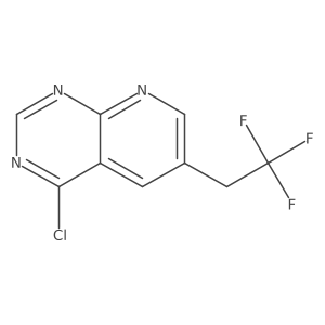 4-Chloro-6-(2,2,2-trifluoroethyl)pyrido[2,3-d]pyrimidine结构式