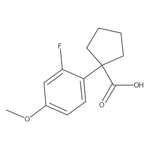 1-(2-Fluoro-4-methoxyphenyl)cyclopentane-1-carboxylic acid Structure