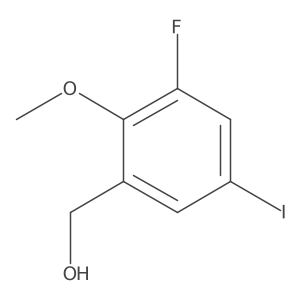 (3-Fluoro-5-iodo-2-methoxyphenyl)methanol结构式