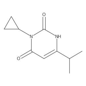 3-Cyclopropyl-6-(propan-2-yl)-1,2,3,4-tetrahydropyrimidine-2,4-dione结构式