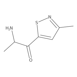 (2R)-2-amino-1-(3-methyl-1,2-thiazol-5-yl)propan-1-one结构式