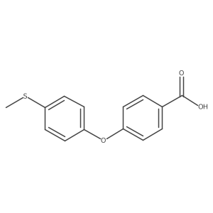 4-[4-(Methylsulfanyl)phenoxy]benzoic acid结构式