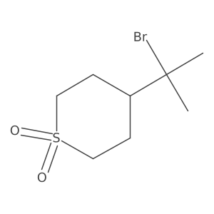 4-(2-Bromopropan-2-yl)-1lambda6-thiane-1,1-dione结构式