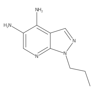 1-propyl-1H-pyrazolo[3,4-b]pyridine-4,5-diamine Structure