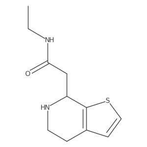 N-ethyl-2-{4H,5H,6H,7H-thieno[2,3-c]pyridin-7-yl}acetamide Structure