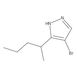 4-bromo-3-(pentan-2-yl)-1H-pyrazole Structure
