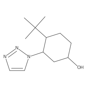 4-tert-butyl-3-(1H-1,2,3-triazol-1-yl)cyclohexan-1-ol Structure