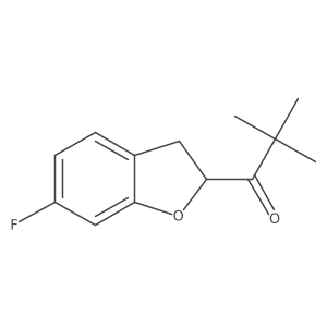 1-(6-Fluoro-2,3-dihydro-1-benzofuran-2-yl)-2,2-dimethylpropan-1-one Structure