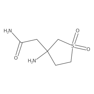 2-(3-Amino-1,1-dioxo-1lambda6-thiolan-3-yl)acetamide Structure