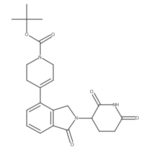 tert-butyl 4-[2-(2,6-dioxopiperidin-3-yl)-1-oxo-2,3-dihydro-1H-isoindol-4-yl]-1,2,3,6-tetrahydropyridine-1-carboxylate Structure
