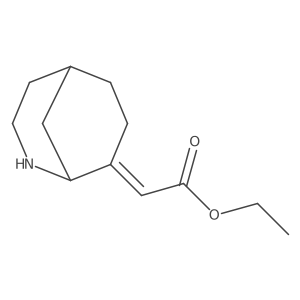 Ethyl 2-{2-azabicyclo[3.3.1]nonan-8-ylidene}acetate结构式