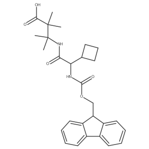3-[2-cyclobutyl-2-({[(9H-fluoren-9-yl)methoxy]carbonyl}amino)acetamido]-2,2,3-trimethylbutanoic acid Structure