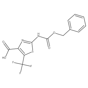 2-{[(Benzyloxy)carbonyl]amino}-5-(trifluoromethyl)-1,3-thiazole-4-carboxylic acid Structure