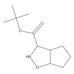 tert-butyl hexahydro-2H-cyclopenta[d][1,2]oxazole-3-carboxylate Structure