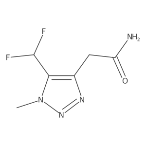 2-[5-(difluoromethyl)-1-methyl-1H-1,2,3-triazol-4-yl]acetamide Structure