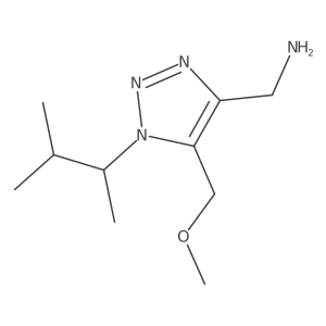[5-(methoxymethyl)-1-(3-methylbutan-2-yl)-1H-1,2,3-triazol-4-yl]methanamine结构式