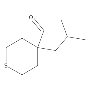 4-(2-Methylpropyl)thiane-4-carbaldehyde Structure