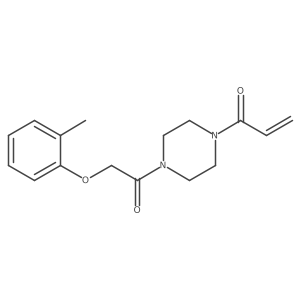 1-{4-[2-(2-Methylphenoxy)acetyl]piperazin-1-yl}prop-2-en-1-one结构式