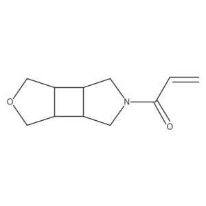 1-{4-Oxa-9-azatricyclo[5.3.0.0,2,6]decan-9-yl}prop-2-en-1-one Structure