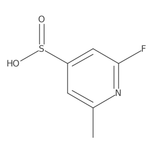 2-Fluoro-6-methylpyridine-4-sulfinic acid Structure