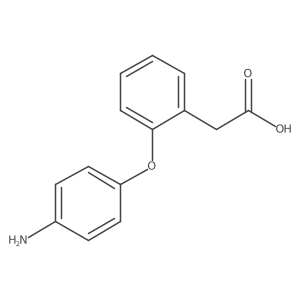 [2-(4-Aminophenoxy)phenyl]aceticacid Structure