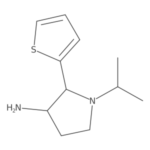 1-(Propan-2-yl)-2-(thiophen-2-yl)pyrrolidin-3-amine Structure