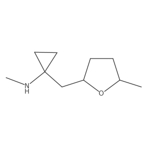 N-methyl-1-{[(5R)-5-methyloxolan-2-yl]methyl}cyclopropan-1-amine结构式