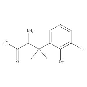 2-Amino-3-(3-chloro-2-hydroxyphenyl)-3-methylbutanoic acid Structure