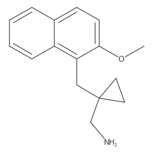 {1-[(2-Methoxynaphthalen-1-yl)methyl]cyclopropyl}methanamine结构式