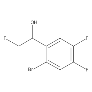 1-(2-Bromo-4,5-difluorophenyl)-2-fluoroethan-1-ol结构式