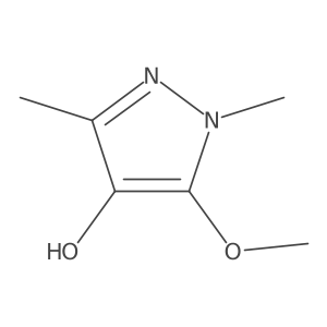 5-methoxy-1,3-dimethyl-1H-pyrazol-4-ol Structure