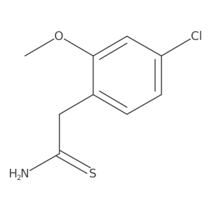 2-(4-Chloro-2-methoxyphenyl)ethanethioamide Structure