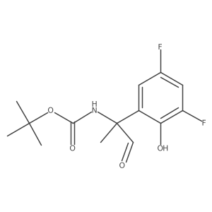 tert-butyl N-[2-(3,5-difluoro-2-hydroxyphenyl)-1-oxopropan-2-yl]carbamate结构式