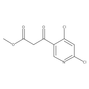 Methyl 3-(4,6-dichloropyridin-3-yl)-3-oxopropanoate Structure