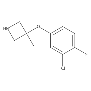 3-(3-Chloro-4-fluorophenoxy)-3-methylazetidine结构式