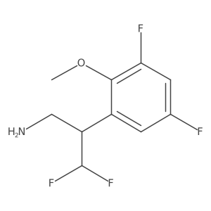 2-(3,5-Difluoro-2-methoxyphenyl)-3,3-difluoropropan-1-amine结构式