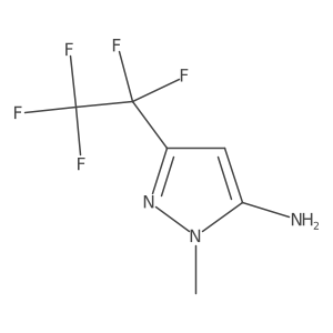1-methyl-3-(pentafluoroethyl)-1H-pyrazol-5-amine Structure