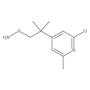 O-[2-(2-chloro-6-methylpyridin-4-yl)-2-methylpropyl]hydroxylamine Structure