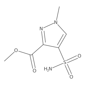 methyl 1-methyl-4-sulfamoyl-1H-pyrazole-3-carboxylate结构式